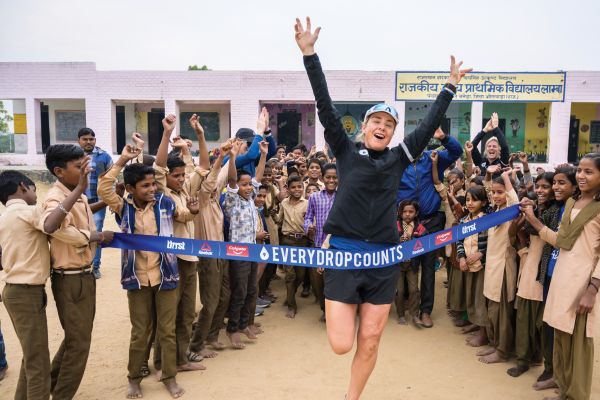 Completing marathon 25 of 100 in Rajasthan, India