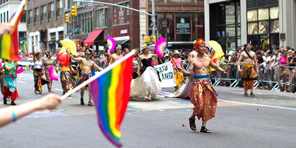 Gay pride parade in Indonesia