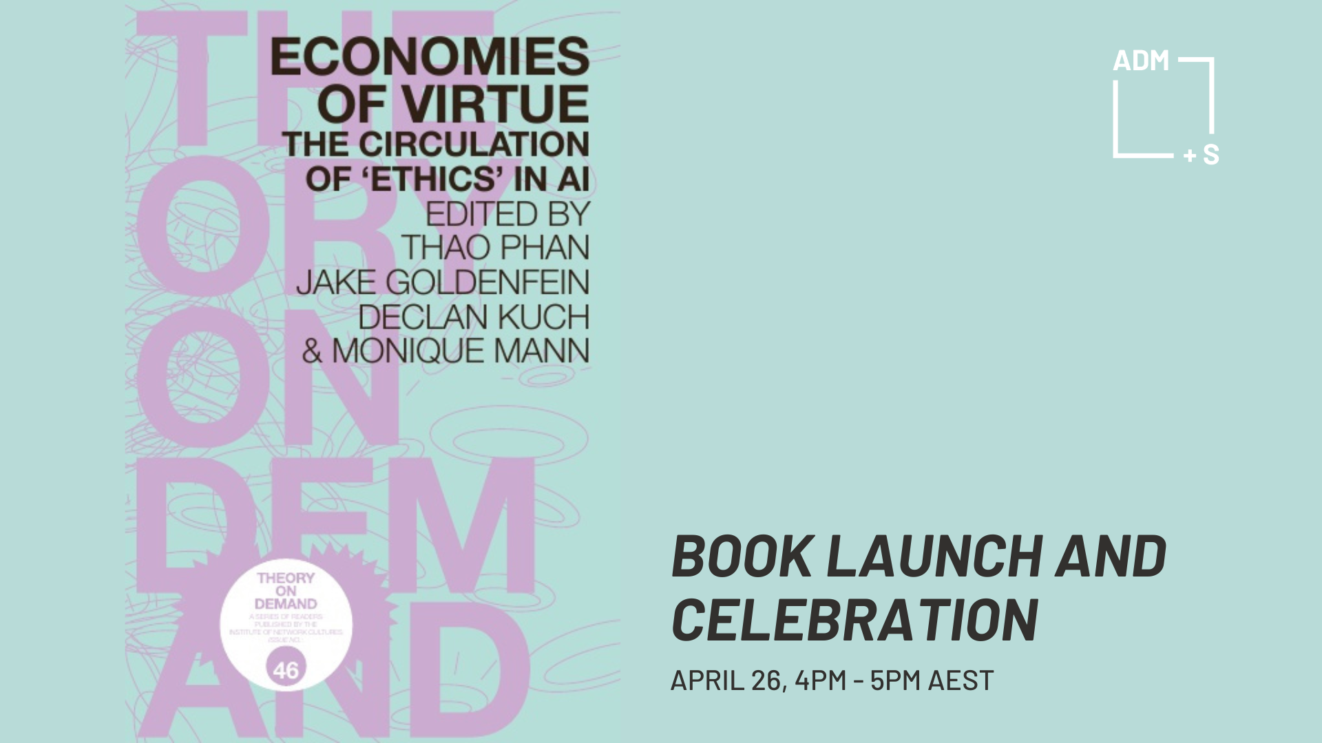 Book Launch and Celebration - Economies of Virtue