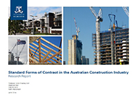 Standard Forms of Contract in the Australian Construction Industry Report