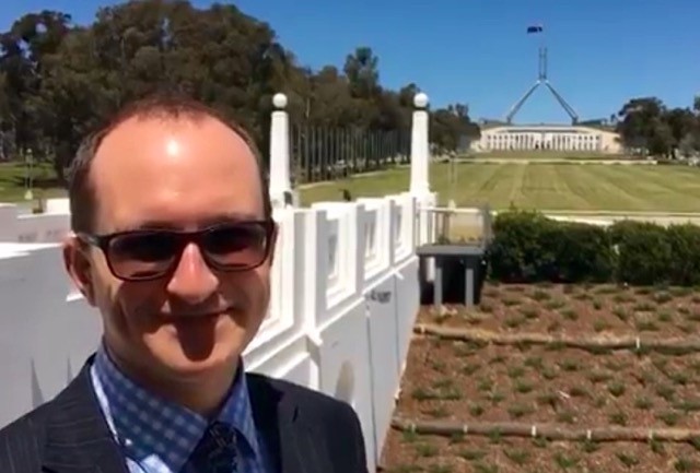Matthew Bell in Canberra
