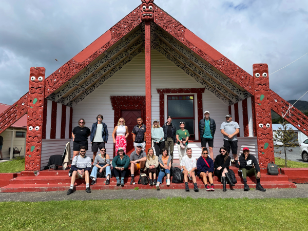 2022 class staying on marae in Rotorua, Aotearoa