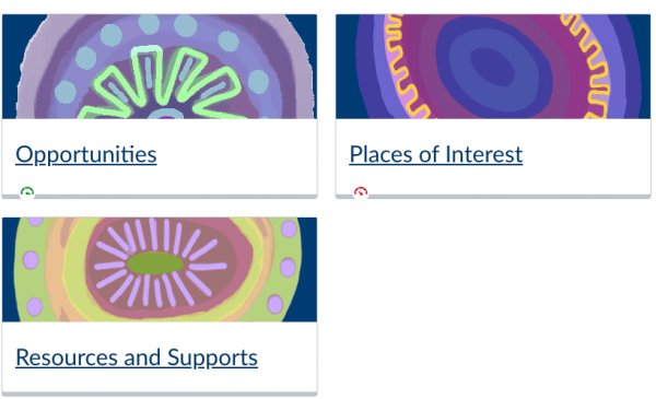 student page icons