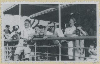 Adrian Factor on the boat to Australia
