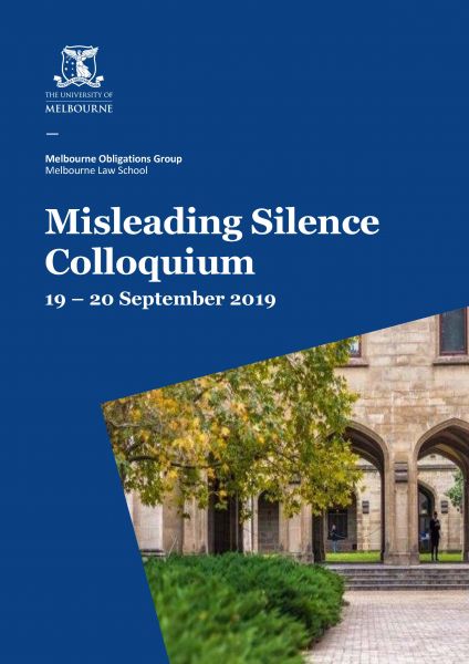 Misleading Silence Colloquium coverpage