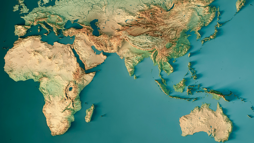 Asia Pacific map